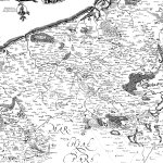 Fragment mapy E. Lubinusa dotyczący współczesnych Powiatów Gryfickiego i Kołobrzeskiego